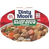 Dinty Moore Beef Stew Less Sodium Microwave Tray 9oz, 6 Pack