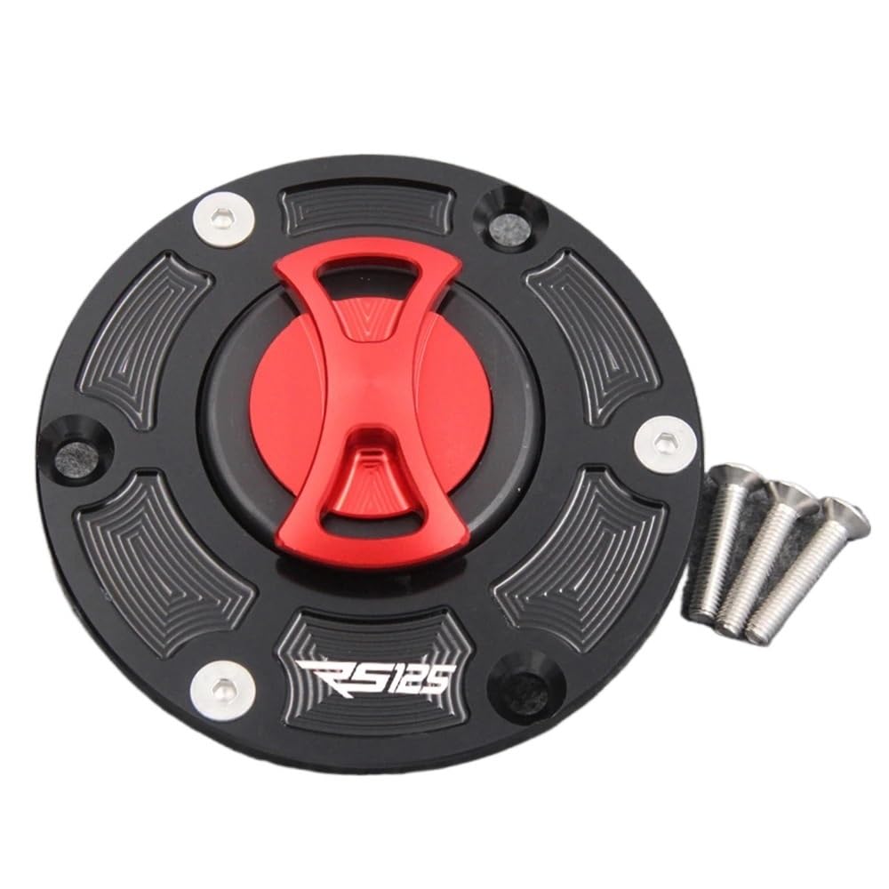 Per Apri&lia RS 125 RS125 (6 FORI) Tutti Gli Anni CNC Keyless Moto Carburante Coperchio Del Tappo Del Serbatoio Del Gas Accessori Per Moto tappo serbatoio moto