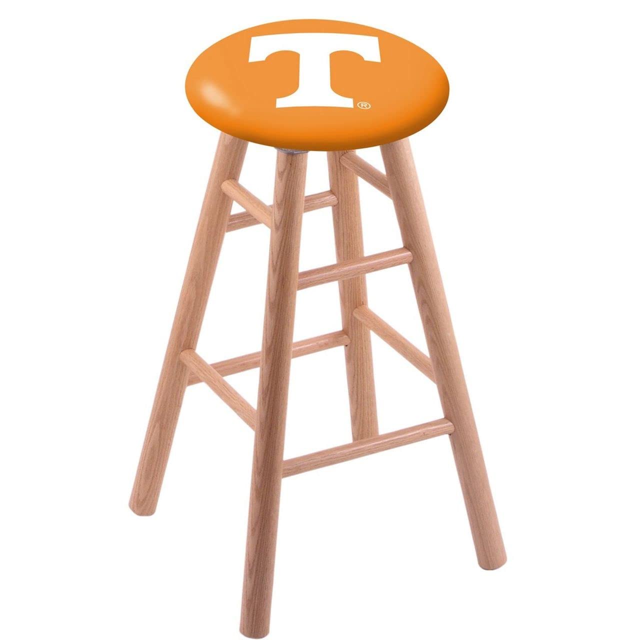 Holland Bar Stool Co. Oak Bar Stool in Natural Finish with Tennessee Seat by The