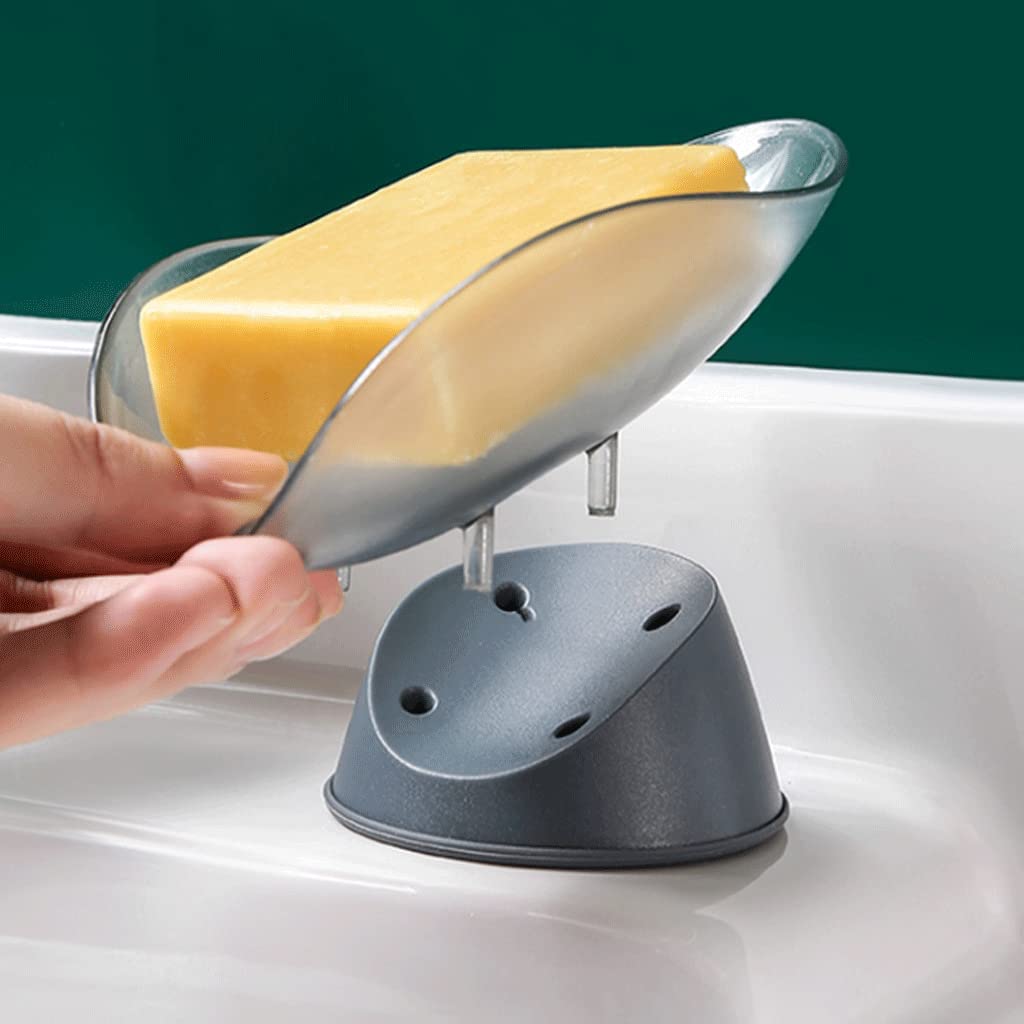 Jabonera, jabonera, jabonera Creativa con Drenaje automático, jabonera con Drenaje Desmontable con Base de Ventosa, jabonera Multifuncional for encimera de baño,Jabonera(Type a)
