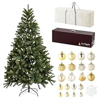 Amazon.co.jp: Le Sapin クリスマスツリー 葉が落ちにくい 収納箱付き