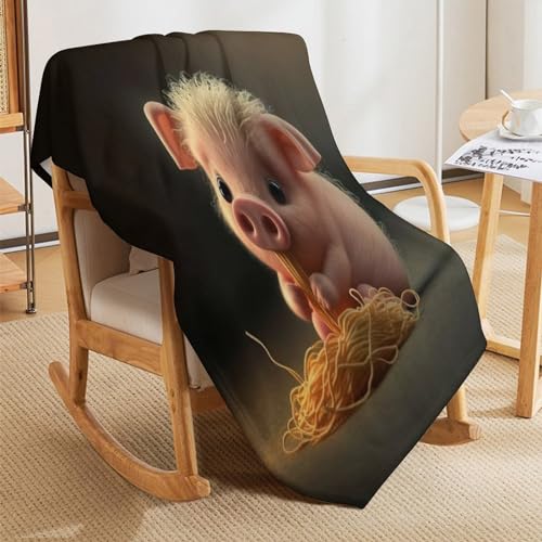 Couverture cochon mignon pour des soirées cocooning sur le canapé - 7