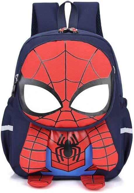 tollaa Mochila escolar para niños pequeños, mochila escolar de dibujos animados 3D de superhéroes para niños, impermeable, ligera, mochila escolar