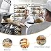 Morimoe Stainless Steel Bun Pan Rack, Storage Cooling Rack, Lockable Casters, Home & Business Use (12-Tier)