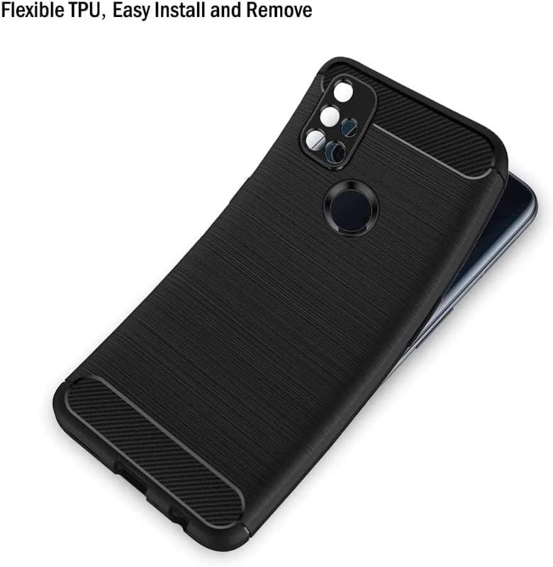 Image of Hybrid Carbon Fiber Back Case for Oneplus Nord N10 5G (Black)