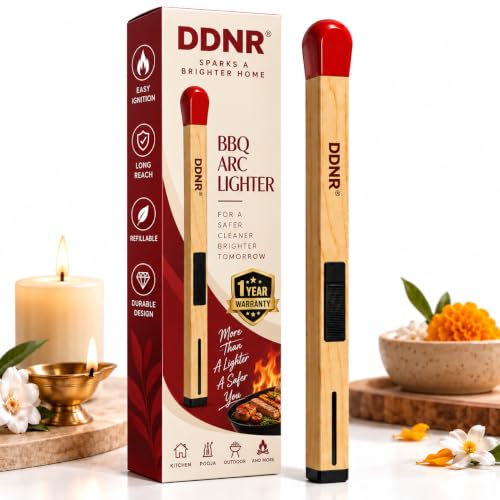 Image of Match Stick Shaped Butane Lighter for Gas Stove with Long Handle | Multipurpose Use Gas Burner, Kitchen & Candle Use, Mandir, Refillable Design Gift for Navratri, Diwali, Office