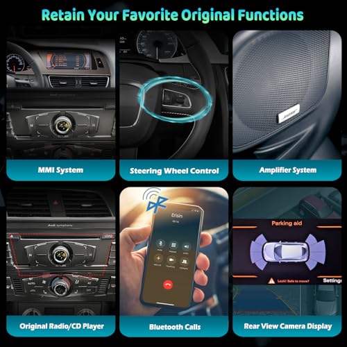 Erisin 8.8" Bilradio för Audi A4 2009-2012 - Android 13, CarPlay, GPS