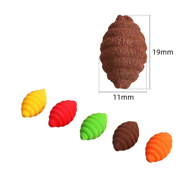 Set de 30 cebos flotantes multicolor para pesca miniatura 2