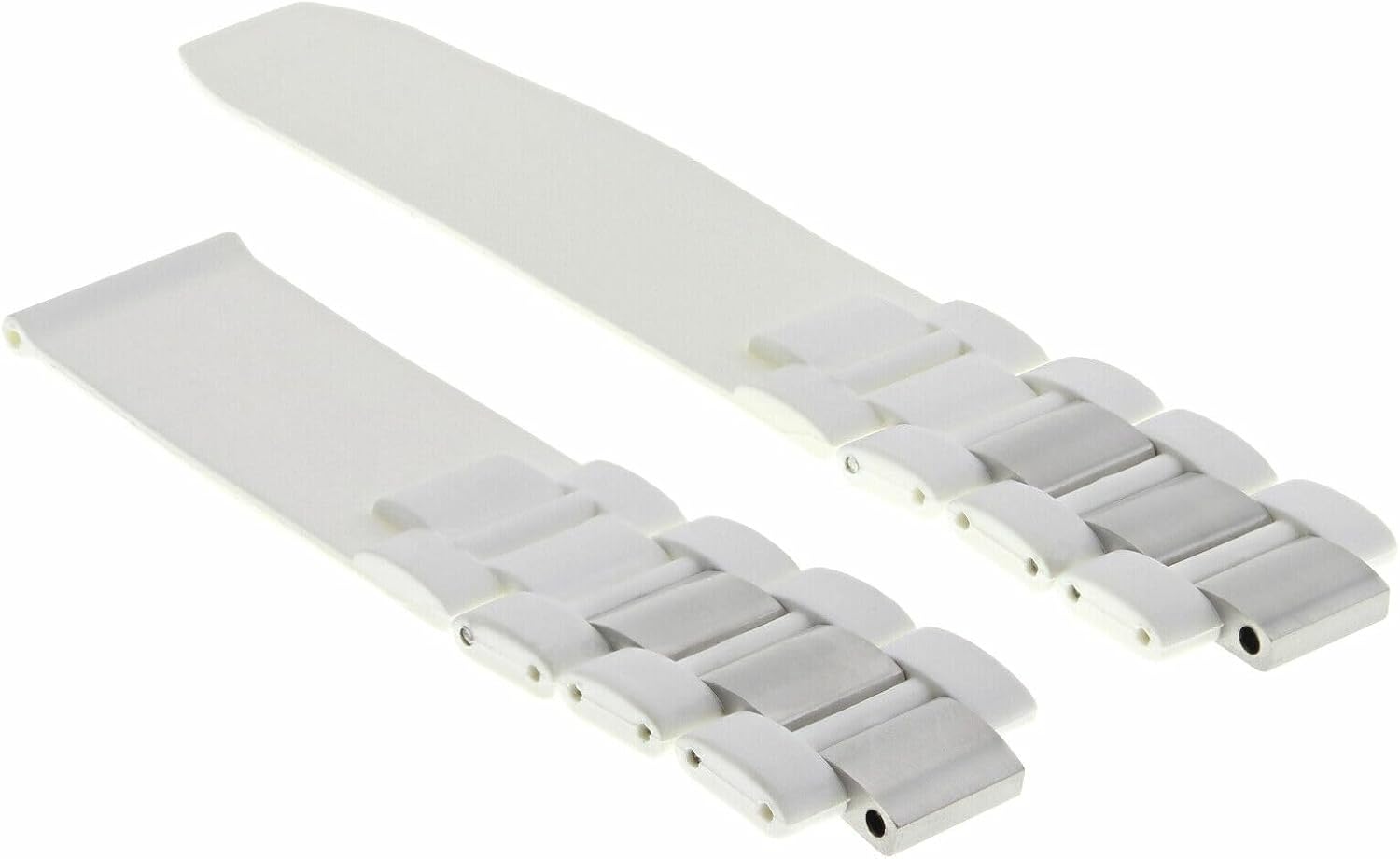 Ewatchparts 20mm Rubber Watch Band Strap Compatible With Cartier Must 21 Chronoscaph 2424, 2427 2824 Autoscaph