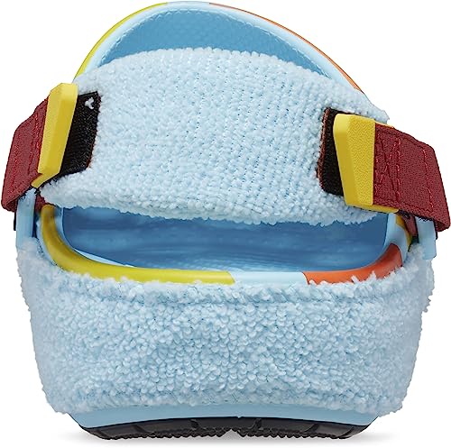 Image of Crocs Zen Garden Sensory Classic Slip Resistant Adjustable Terry Cloth Clog Arctic /Multi Men's 4, Women's 6 Medium