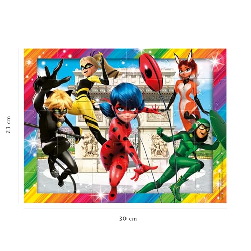 Puzzle 30 pièces : Miraculous : Ladybug et ses amis super héros Ravensburger Nathan - vue 5