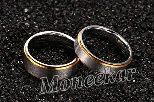 Image of Moneekar Jewels Exclusive Stainless Steel Couple Ring for Unisex-adult