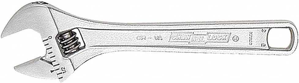 Channellock Adjustable Wrench ORGL71348 - Metric and SAE, Chrome Plated - 4 in.
