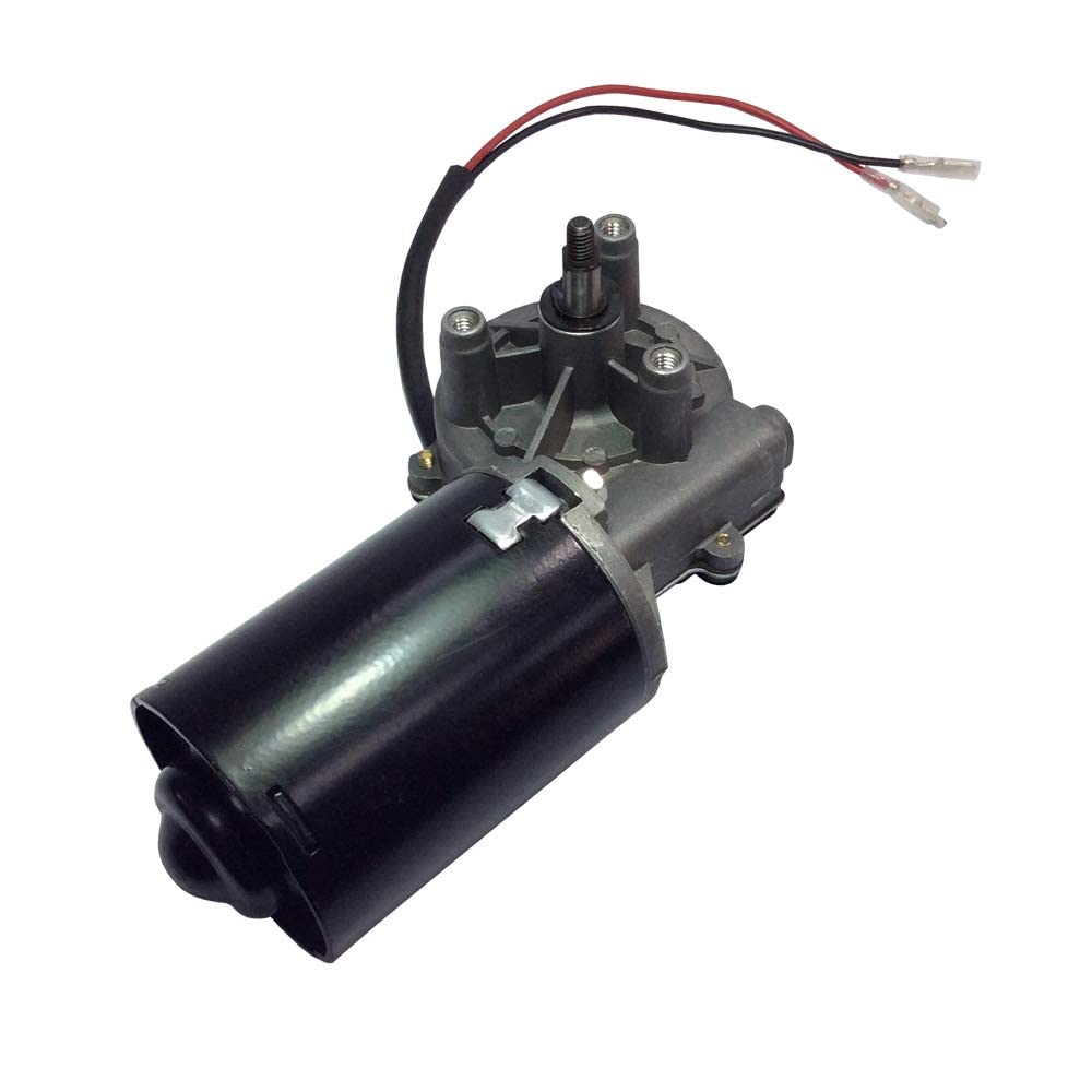 Trasmissione motore DC 12 V 24 V, motoriduttore a vite senza fine elettrico, ad angolo retto, commutabile con ingranaggi a sinistra, per sostituzione porta garage, 24V-30W, 50rpm-L-SS, 0