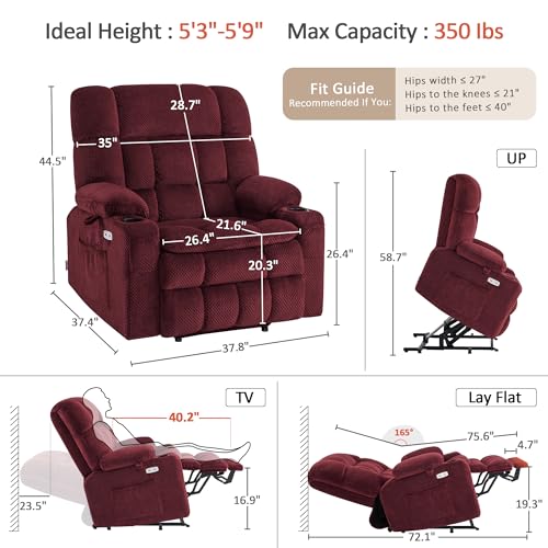 Image of MCombo Dual Motor Power Lift Recliner Chair for Elderly R7897 (Medium-Wide)