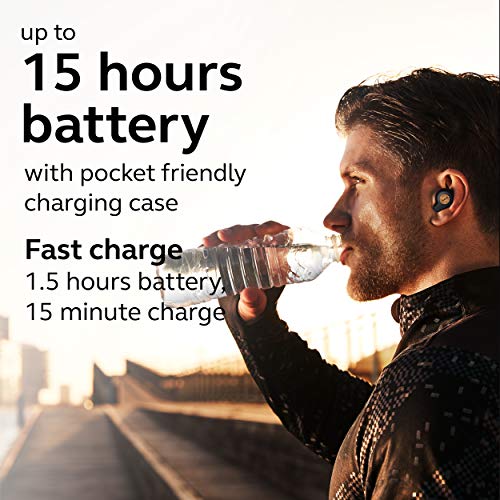 Fones de ouvido Jabra Elite 65t – Alexa Ativados, verdadeiros fones de ouvido sem fio com capa de ca