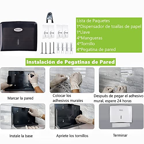 El mejor review de Dispensador papel montaje pared del mes. 5 Imagen adicional