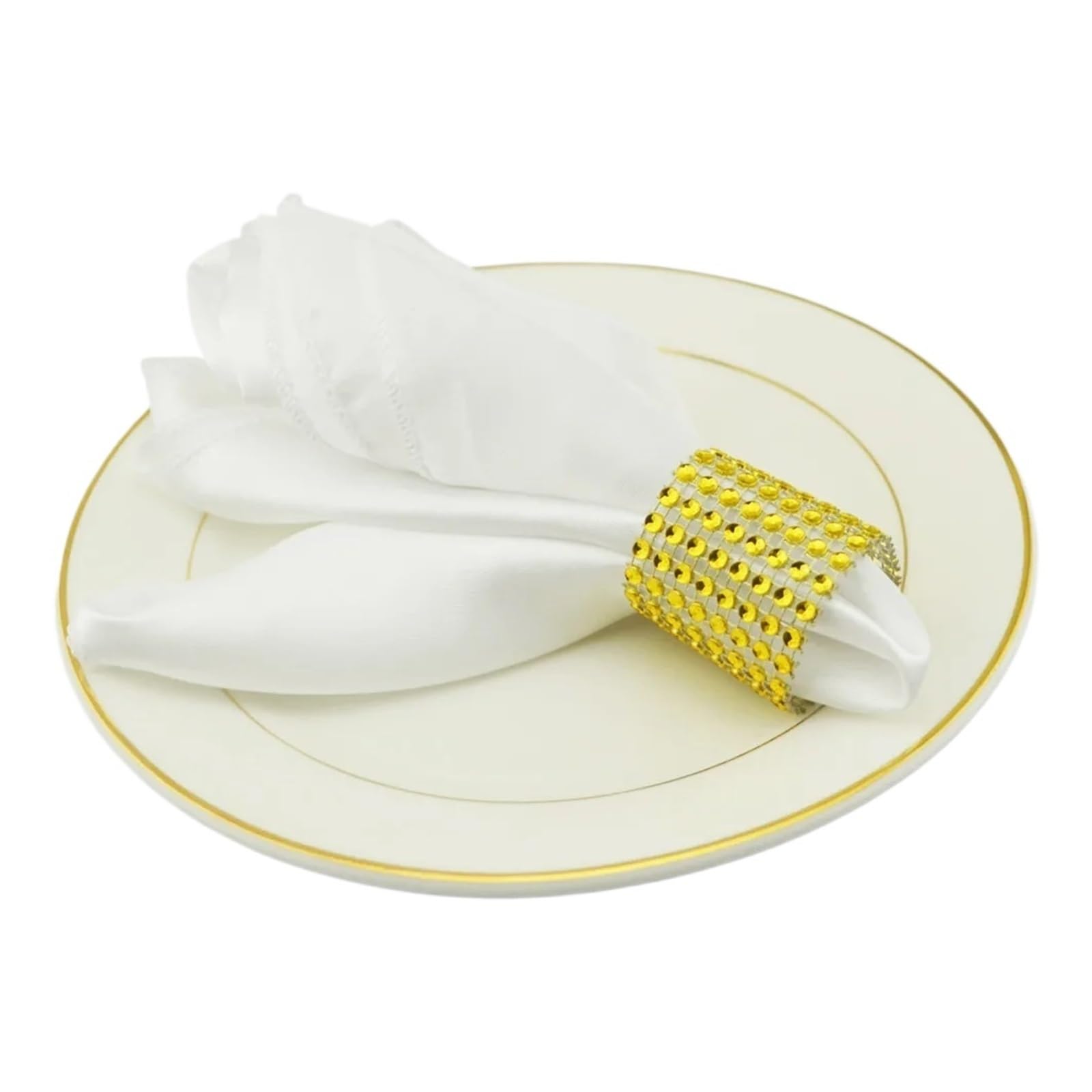 Satin Dinner Napkins 50pcs Square 30cm/50cm Napkins Cloth Satin Fabric Napkin Pocket Handkerchief for Wedding Birthday Home Party Hotel Restaurant(White-Square 50cm)