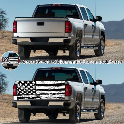 Image of Truck Tailgate Wraps Decal - 66x23.6 in America Flag Decal Graphics Tailgate Decals for Trucks, Tailgate Wraps for Trucks,Truck Tailgate Graphics - Tailgate Decal-29