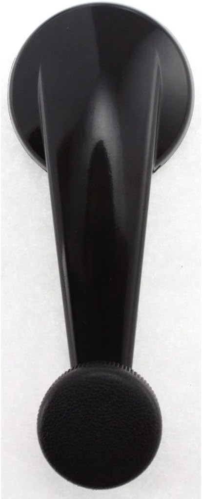KarParts360 for Chevy S10 Window Crank 1994 95 96 1997 Driver OR Passenger Side | Single Piece | Front OR Rear | Smooth Black | w/Knob | Metal | GM1354107 | 15647685