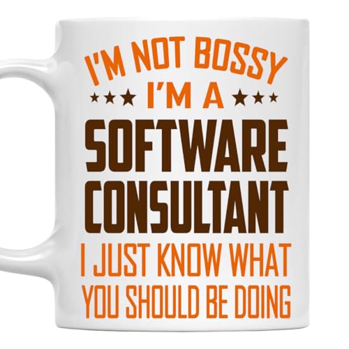 MONIZILUCKY I'm Not Bossy, I'm a Software Consultant Mug 11Oz
