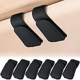 6 Pcs Sunglass Holder for Car Visor Magnetic Visor Sunglass Holder Eyeglass Hanger Clip PU Leather S
