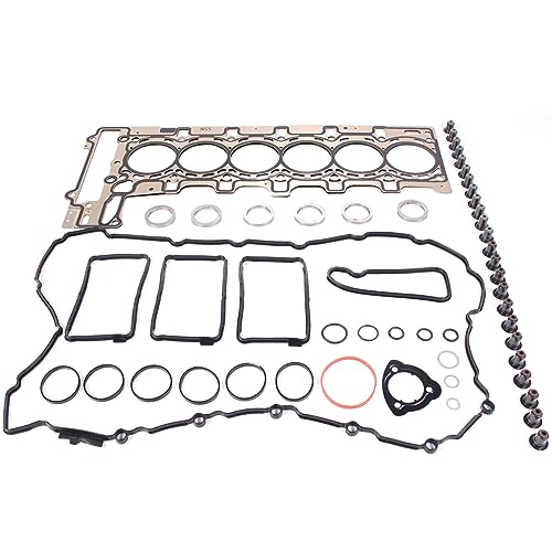 Image of AUCERAMIC N55 Cylinder Head Gasket Set Fit for 2009-2018 BMW X1 X3 X4 X5 X6 xDrive35i 135i M135i M235i 335i 435i 535i 640i 740i 740Li F20 F21 E82 E88 E90 3.0T Turbo 11127587804 1127599212 11428637820