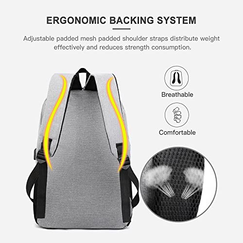 Mochila,Lianai Conjunto de 3 peças mochila feminina masculina portátil mochila bolsa de ombro bolso