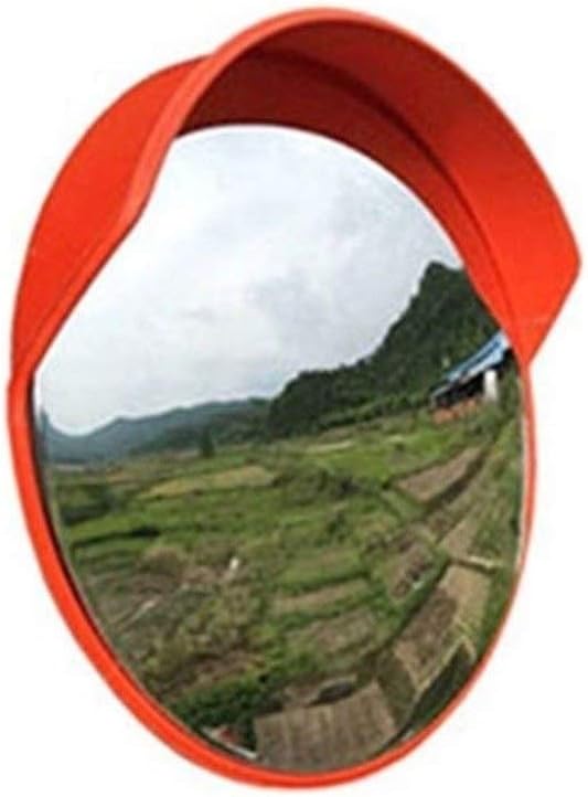 Traffic Safety Mirror Convex Driveway Mirror Convenience Store Blind Spot Mirror, Indoor and Outdoor Safety Wide-Angle Lens Durable Convex Mirror Roadside Traffic Mirror 60CM,A-60CM