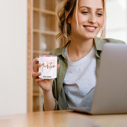 Miniatura 6 de Taza de café personalizada con imagen, texto y nombre, tazas personalizadas por ambos lados de 11 onzas, regalos personalizados para mamá, papá,