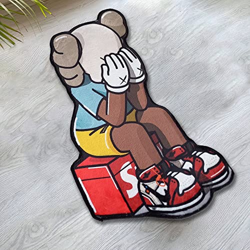 Tapete decorativo Hypebeast antideslizante 1.6x3 ft miniatura 1