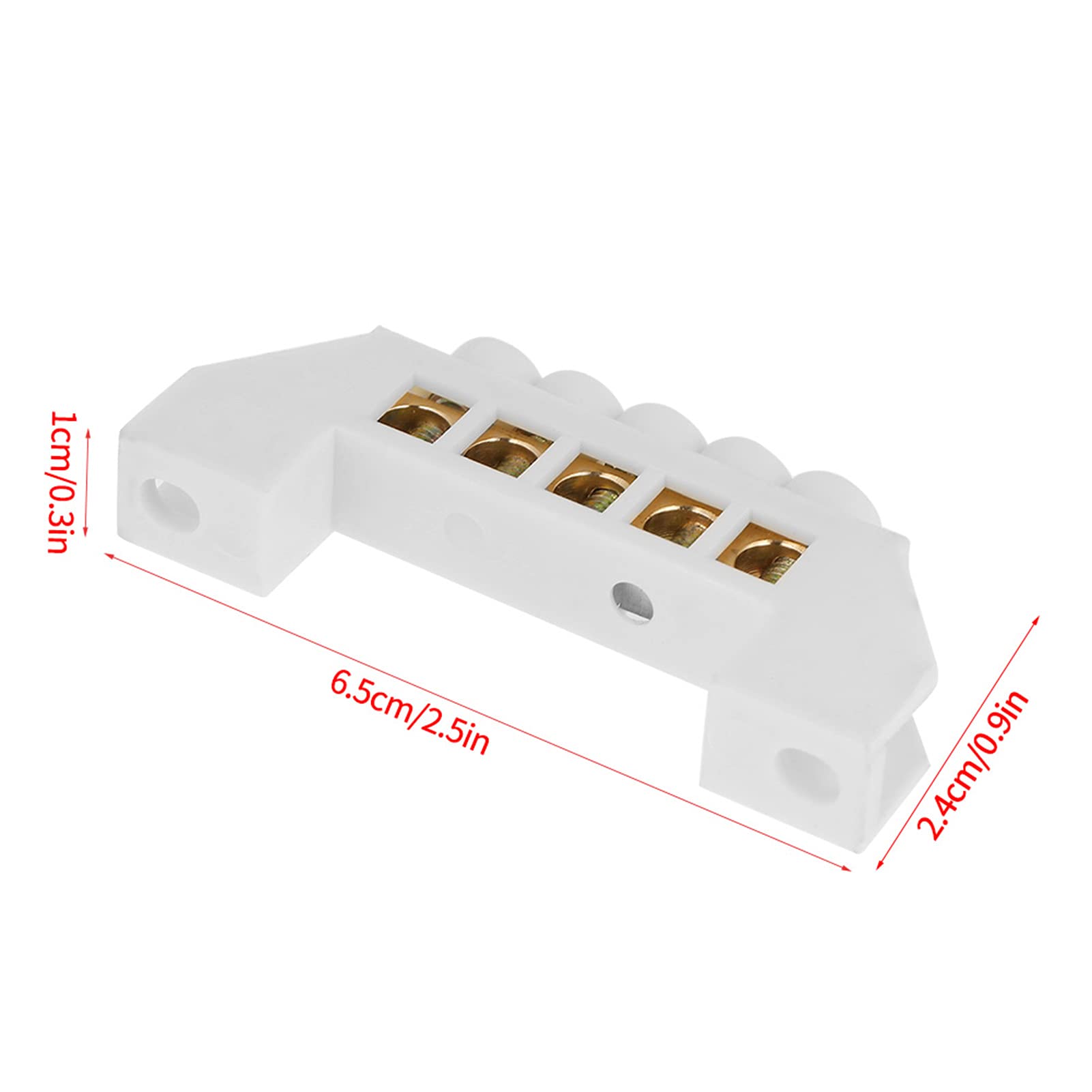 10pcs 5 Hole Bridge Design Electrical Distribution Wire Screw Brass Terminal Block Connectors for Distribution Box terminal block distribution box - Image 4