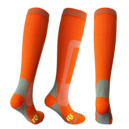 Sport Compression Socks Men & Women 20-30 mmhg Athletic Fit For Running Basketball Biking Better Blood Flow Swelling2