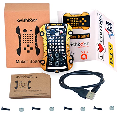 Image of Avishkaar Maker Board, DIY Programmable Electronics Board, 50+ Projects, Controlled with Desktop Software, Learn Coding & Game Design, Learning & Educational STEM Kit, Made in India