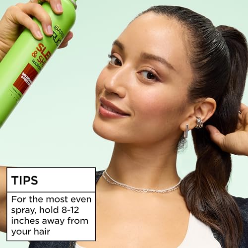 Garnier Fructis Sleek & Shine Hairspray, Provides 24-Hour Anti-Humidity and Frizz Control, Extra Strong Hold, Infused with Bamboo Extract for Ultra-Smooth Hair, 8.25 oz, 3 Count (Packaging May Vary) - image 7