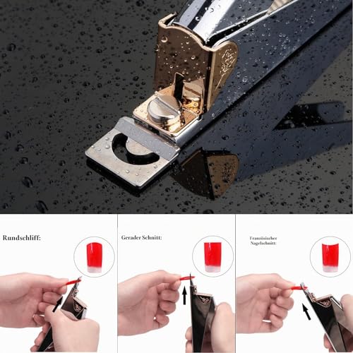 BEZOX Nagelknipser Maniküre Tip Cutter Voller Edelstahl, Hochwertiges Nagelknipser Tips für Kunstnägel Gelnägel Fingernägel Falsche Nägel
