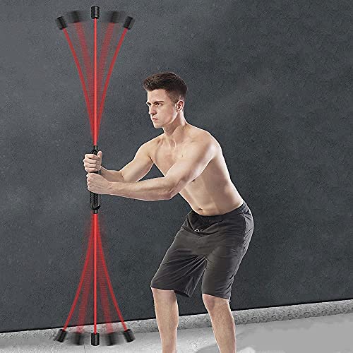 Barra per allenamento muscolare Fitness Stretch Bar Swing Stick Fitness Barra oscillante Esercitatore di vibrazione del bastone dell'attrezzo ginnico del corpo, asta vibrante di forma fisica del basto