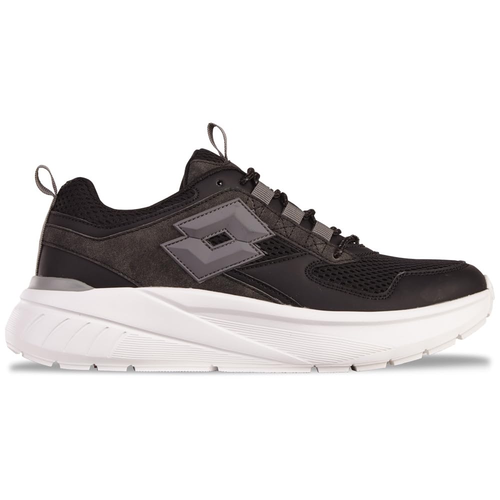 Lotto Spiritiv Unisex Trainers, Black/DK.Grey, 38 EU, Black Dk Grey, 6 UK