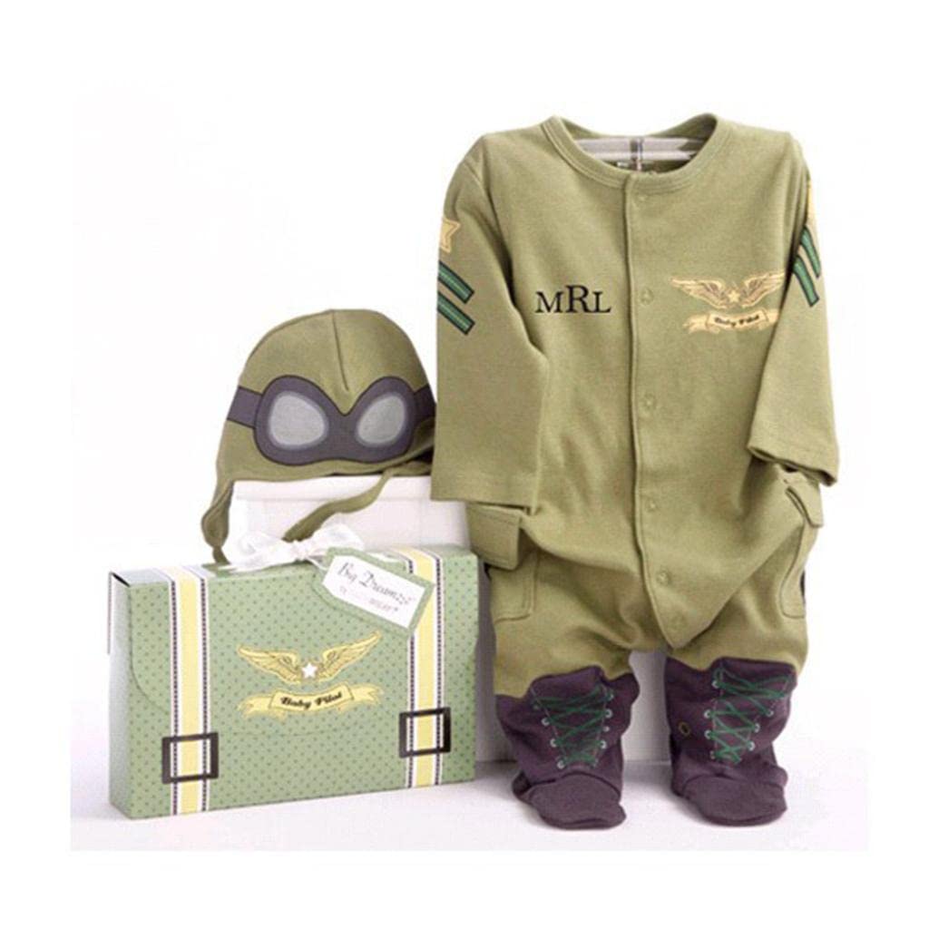 Tuta Pagliaccetto Abbigliamento Layette Maniche Decorate Stile Aeronautico Adatto per Fotografia Neonati Festa Compleanno, come descritto, 100