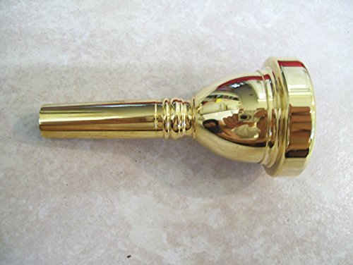 Trombone Mouthpiece, 12C size, gold color, Small Shank, New