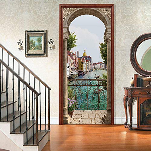 Oxiang Adesivi per Porte Interne 3D River Adesivo