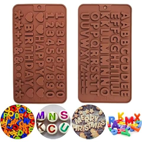 Silicone Alphabet and Number Baking Moulds Cover
