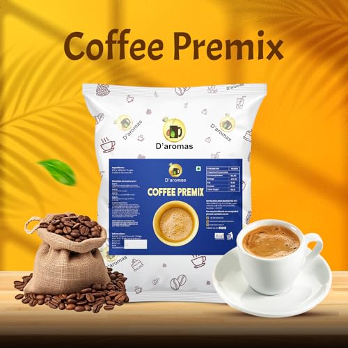 Image of D'aromas Coffee Premix ,Instant Coffee Powder Bag For Vending Machine-1Kg Ideal For Hot Coffee