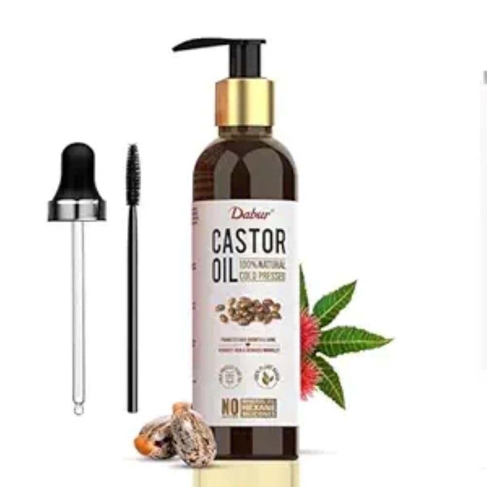 Dabur Castor Oil - 200ml | 100% Natural Cold Pressed Oil | Promotes Hair Growth, Hydrates Skin & Reduces Wrinkles | No Mineral Oil & Silicones-image-18