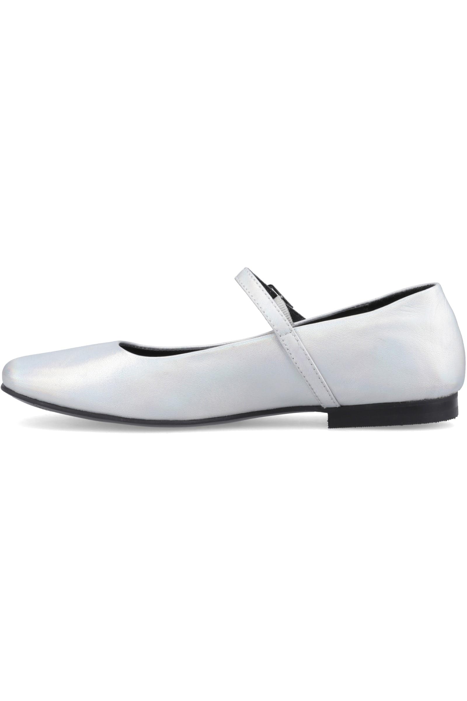 Hush Puppies Pasha Leather Ballerina Silver