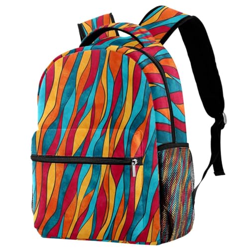 Sac à dos pour ordinateur portable abstrait coloré idéal pour aller travailler