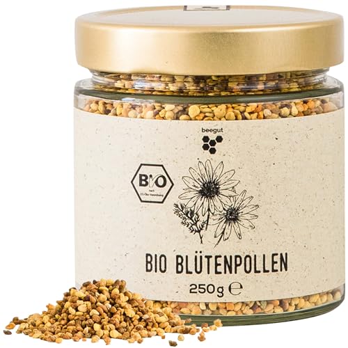 beegut Blütenpollen BIO, 250g mild süße Bienenpollen 100% BIO - natürlich und super lecker in nachhaltiger Verpackung