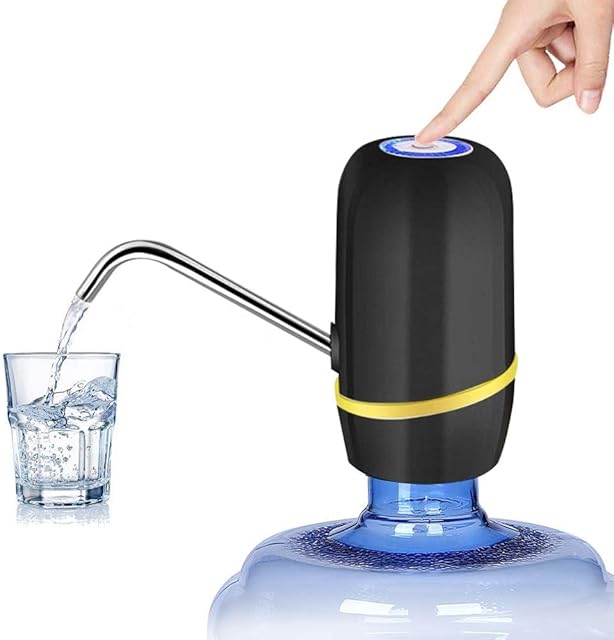 Electric Water Bottle Pump, USB Charging Automatic Drinking Water Dispenser, 30 Days Battery Life, Portable Water Bottle Switch for Universal 2-5 Gallon Bottle, For Home, Office, Travel, Camping
