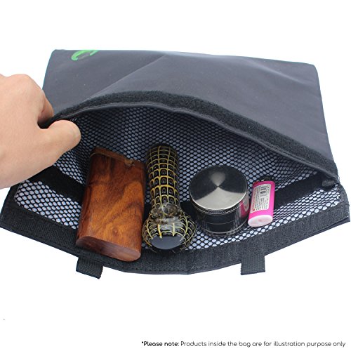 Large Smell Proof Bag 11x9 - DOG TESTED 100% Odor Locking Carbon Stash Airtight Container Case - Storage For Smelly Products