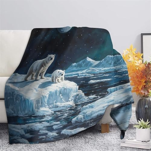 Couverture douce flanelle Ursus Maritimus 3D haute densité - 7
